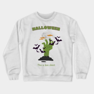 Halloween This is boo sheet Crewneck Sweatshirt